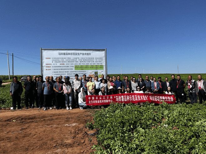 马铃薯品种示范及技术提升项目现场观摩交流会在呼和浩特市召开